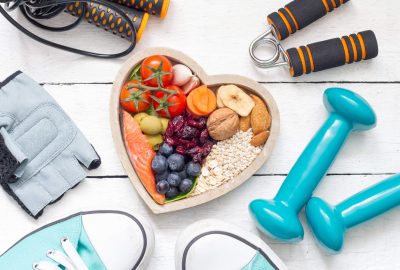 Food,In,Heart,And,Dumbbells,Fitness,Abstract,Healthy,Lifestyle,Concept