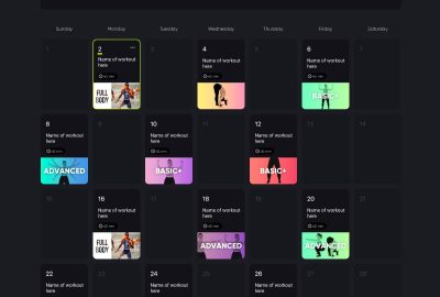 Kemtai Fitness Plan Calendar Full