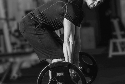 Liam with weights